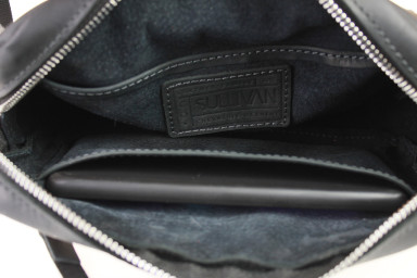 Fanny pack for the waist on the shoulder 106-1 (26) black