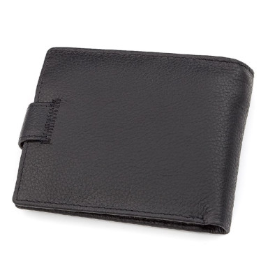 Мужской кошелек ST Leather 18328 (ST137) итальянская кожа Черный