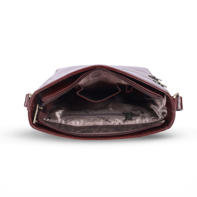 Чоловіча сумка через плече шкіряна Hammonds Flycatcher SB1164 Brown (Коричневий)