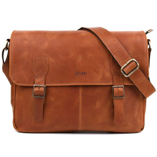 Шкіряна сумка через плече для ноутбука та документів RB-7022-3md TARWA