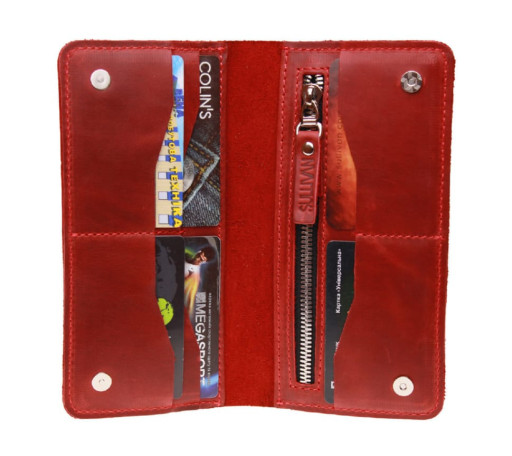 Гаманець жіночий шкіряний великий SULLIVAN 80260(10) червоний