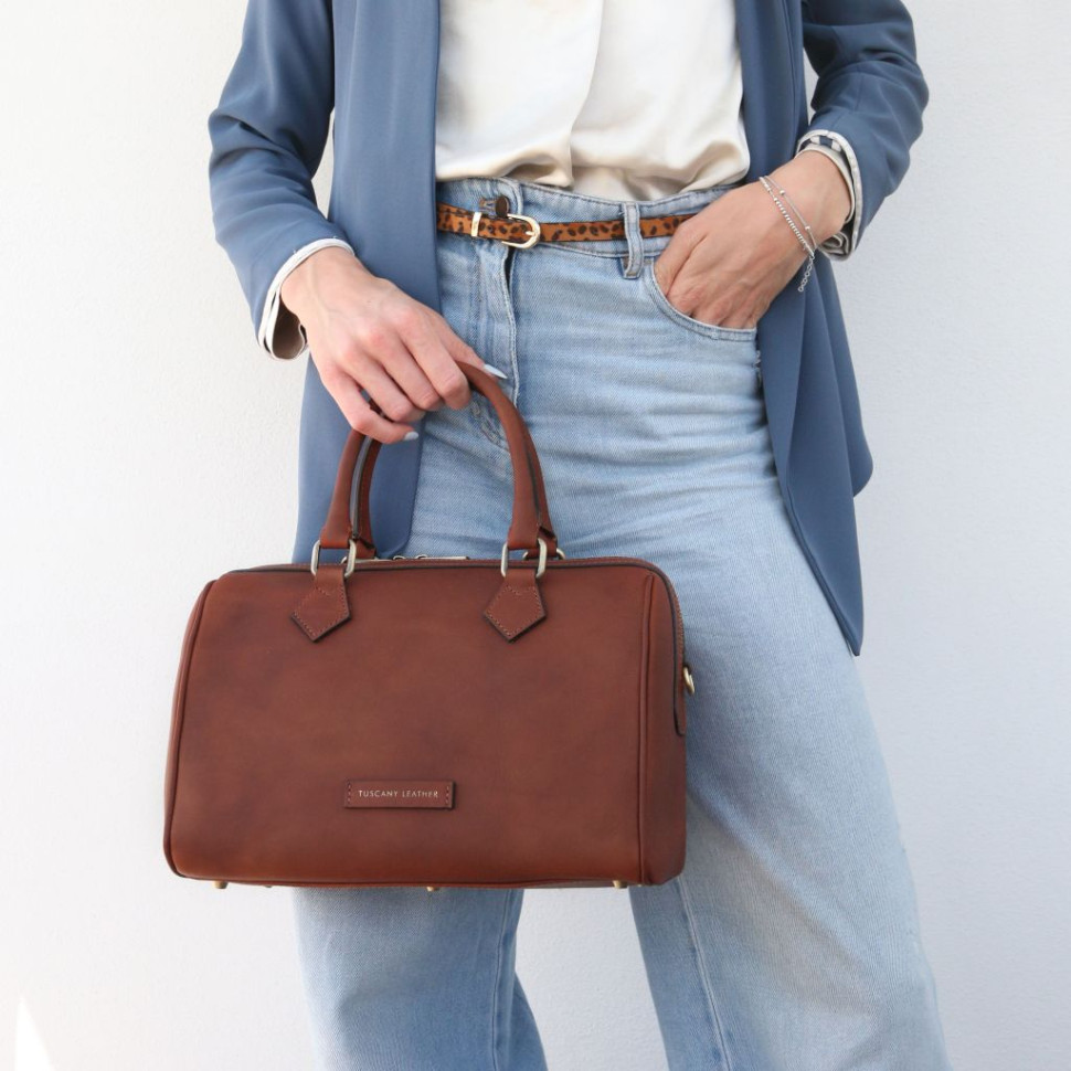 Barrique Leather duffle bag
