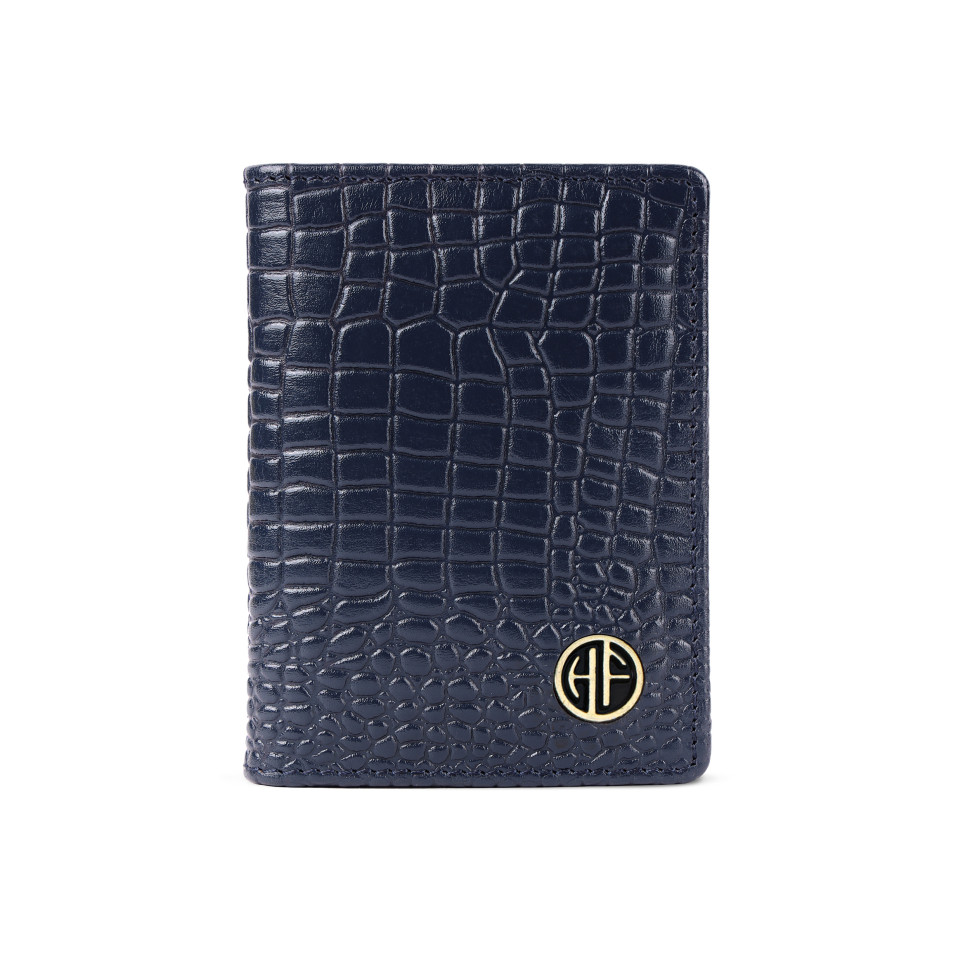 Шкіряний картхолдер Hammonds Flycatcher CC606 Croc Blue (Синій)