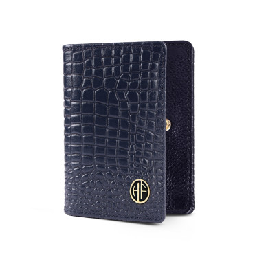 Шкіряний картхолдер Hammonds Flycatcher CC606 Croc Blue (Синій)