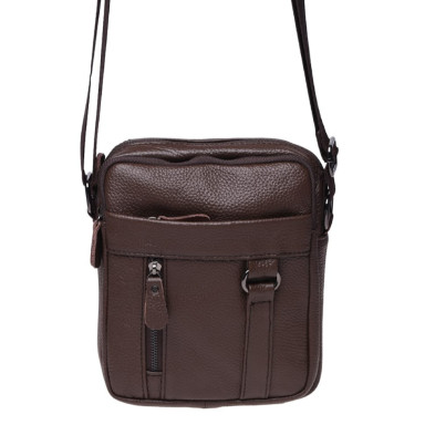Мужская кожаная сумка Borsa Leather K11169a-brown