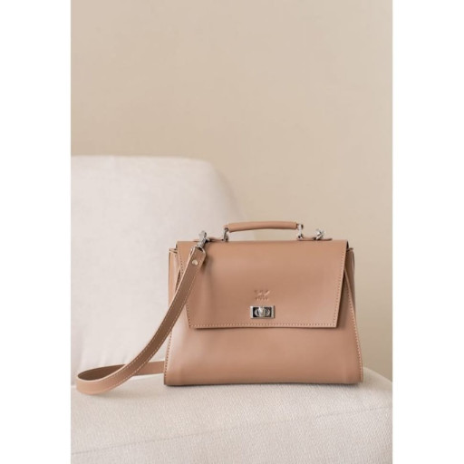 Жіноча шкіряна сумка Classic карамель краст