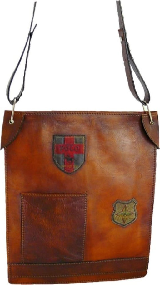 Pratesi BBL181 - Cross Body Bag Bakem в шкіряній kožeній Bruce Blue