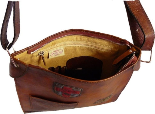 Pratesi BBL181 - Cross Body Bag Bakem в шкіряній kožeній Bruce Blue