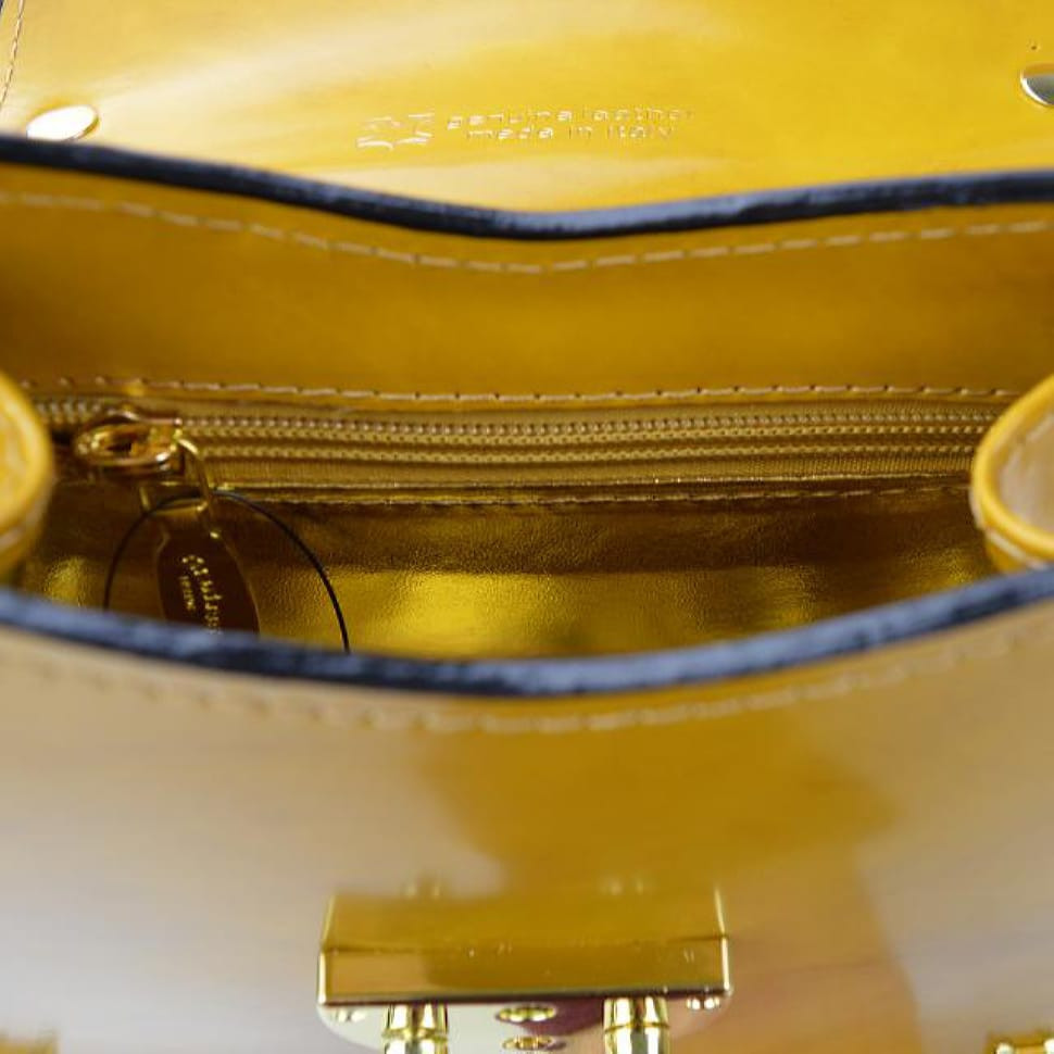 Pratesi RSE285/M - Veneziano R285/M Lady Bag in cow leather Veneziano R285/M Mustard