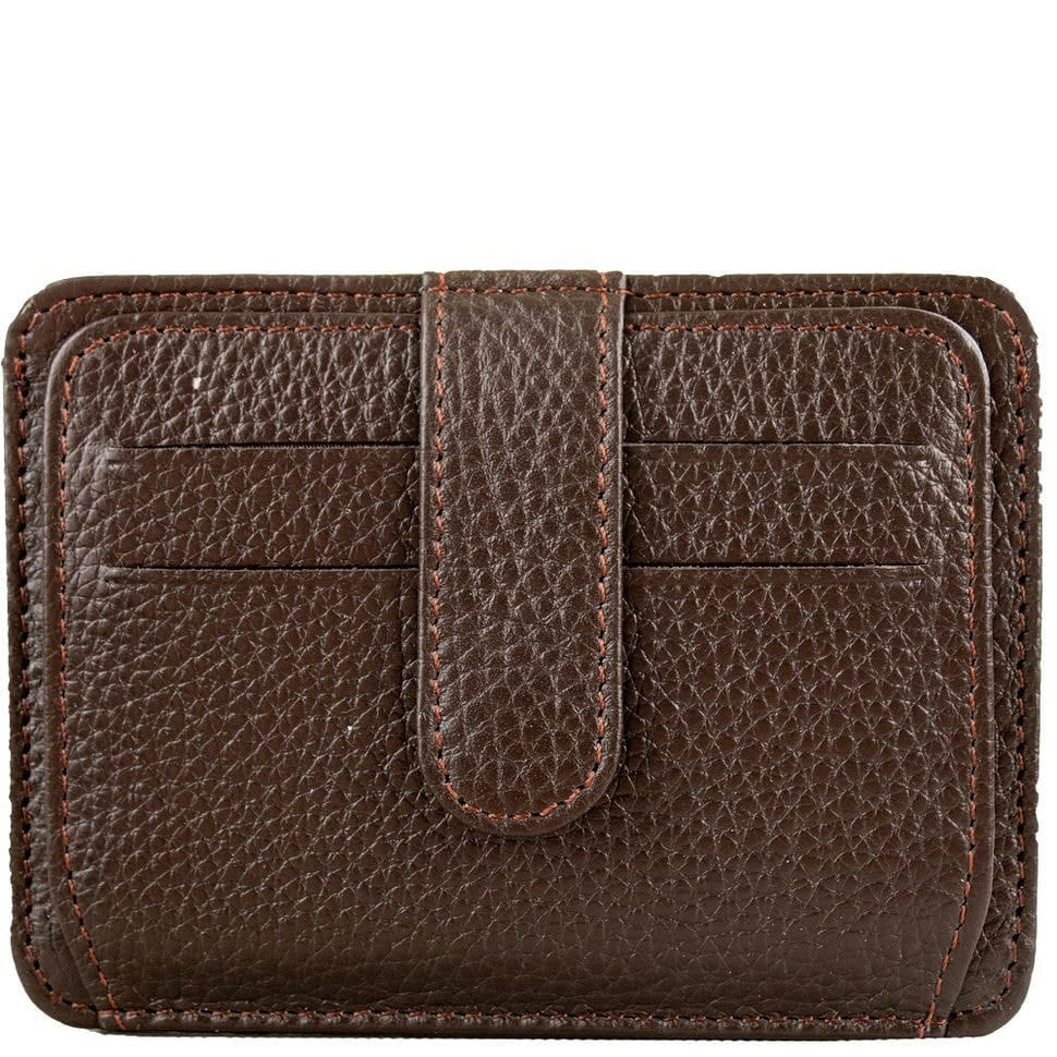 Кредитниця шкіряна CANPEL 090-14 коричневий флотар