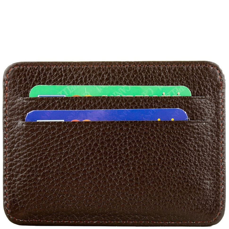 Кредитниця шкіряна CANPEL 090-14 коричневий флотар