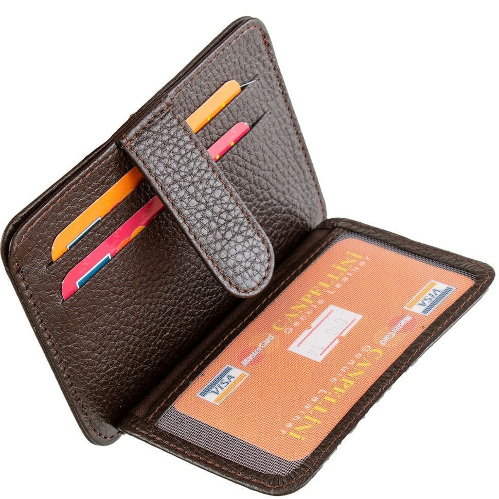 Кредитниця шкіряна CANPEL 090-14 коричневий флотар