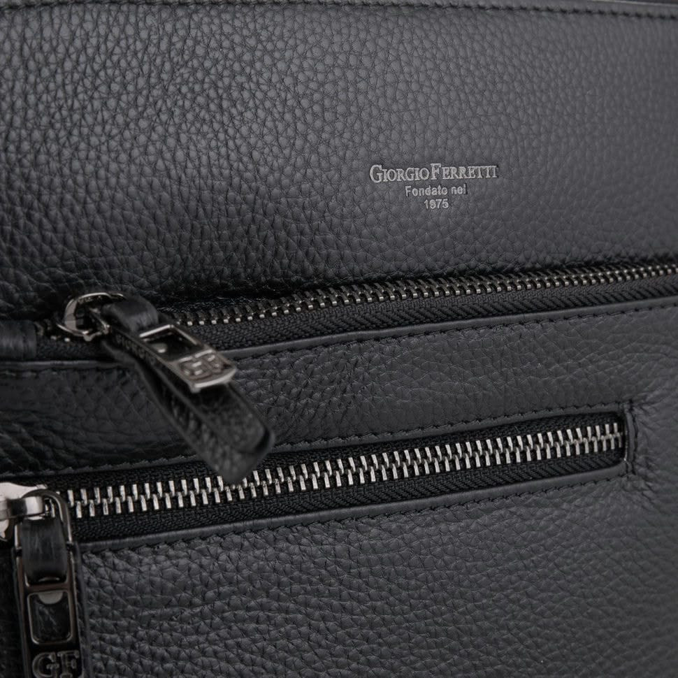 Барсетка м'яка шкіряна GIORGIO FERRETTI GF2020979-1 чорна