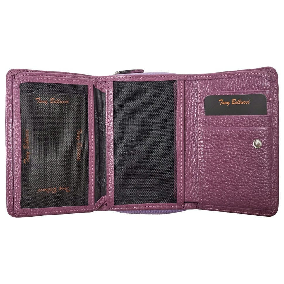 Гаманець жіночий шкіряний Tony Bellucci T876-288 світло-фіолетовий