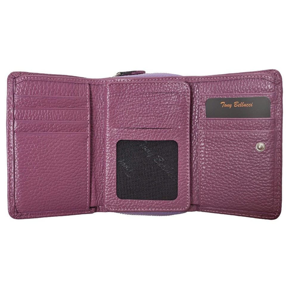 Гаманець жіночий шкіряний Tony Bellucci T876-288 світло-фіолетовий