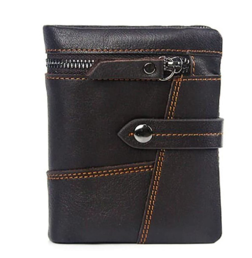 Невелике шкіряне портмоне для чоловіків з тисненням під крокодила CANPELLINI 21738 Чорне