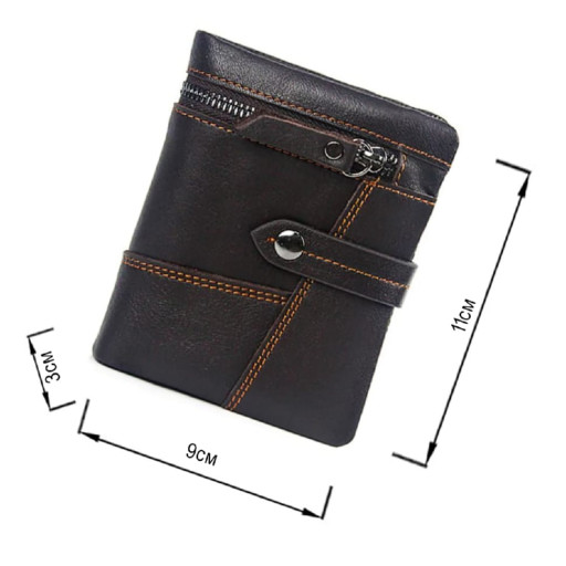 Невелике шкіряне портмоне для чоловіків з тисненням під крокодила CANPELLINI 21738 Чорне