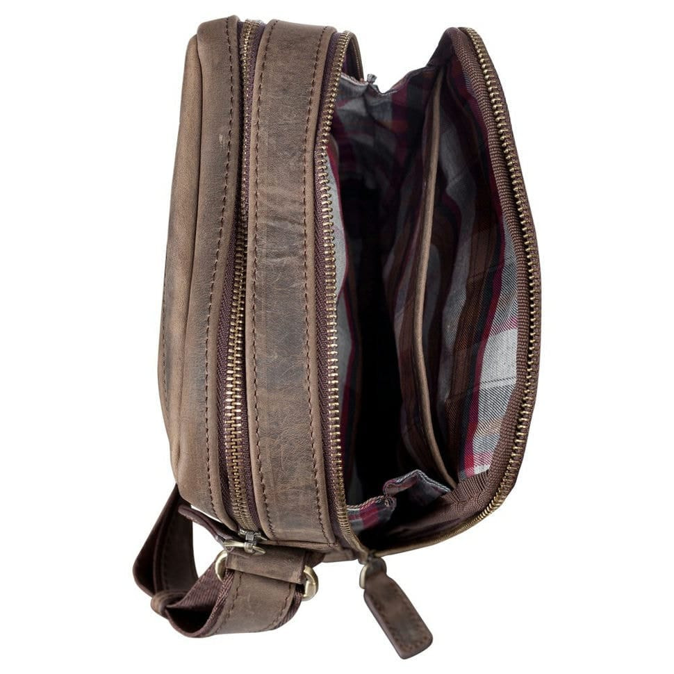 Барсетка м'яка шкіряна Tony Bellucci 5153-06 коричневий нубук