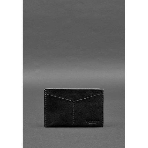 Шкіряна обкладинка-органайзер для документів 6.2 чорний краст