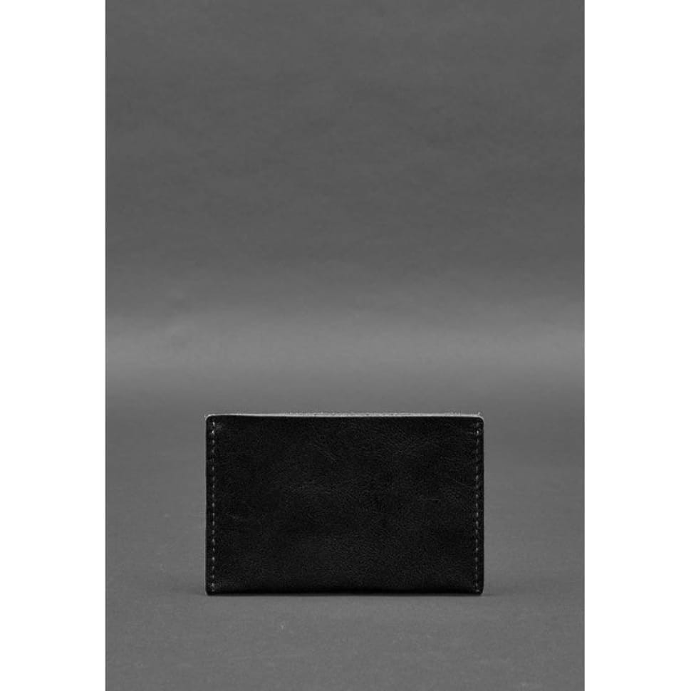 Leather document organizer cover 6.2 black crust