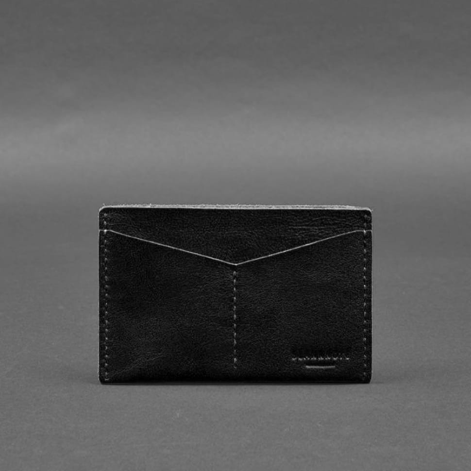 Leather document organizer cover 6.2 black crust