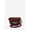 Женская кожаная сумка поясная-кроссбоди Bridget бордовая
