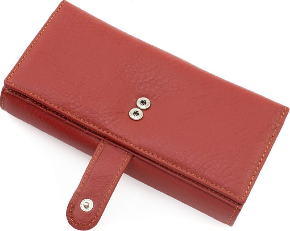 Women`s Leather Wallet Cognac Color Marco Coverna MA246 Brown