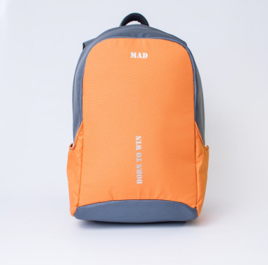 Modern BOOSTER Laptop Backpack Orange & Grey by MAD™