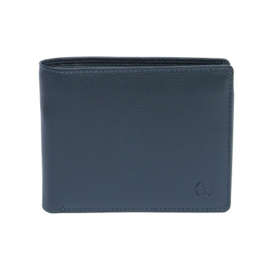 Leather wallet Cortina 5053 navy blue