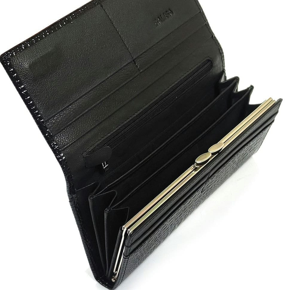 Жіночий чорний місткий клатч FL-ASIF-826HA