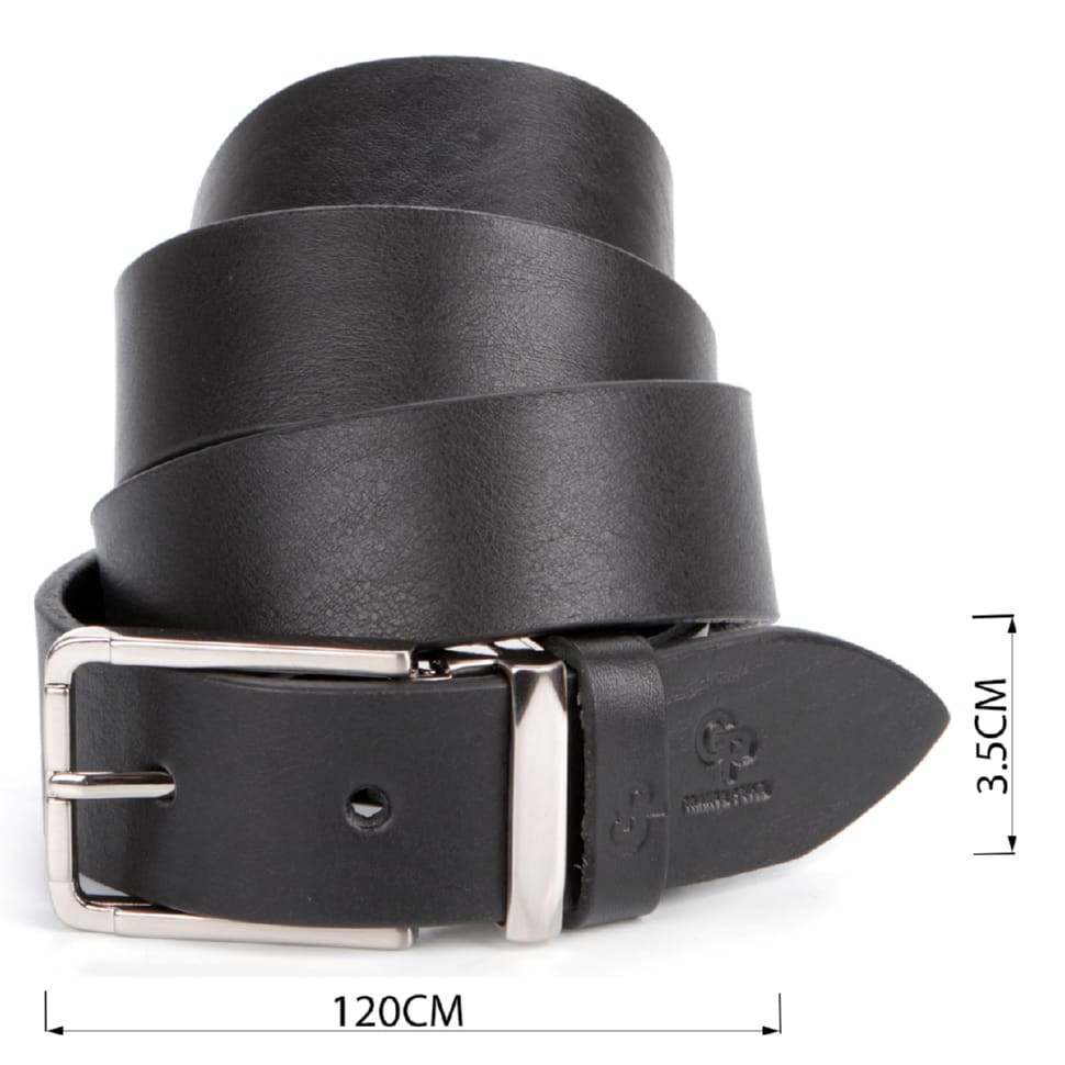 Chic men's leather belt for trousers GRANDE PELLE 00862