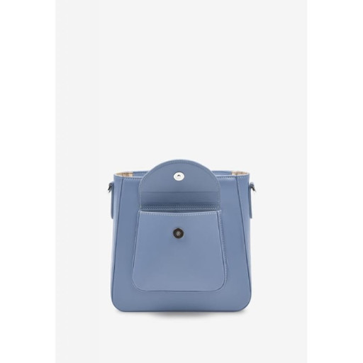 Жіноча шкіряна сумка Stella блакитна