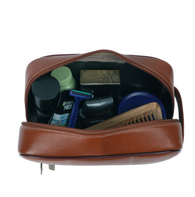 Hammonds Flycatcher TC4003 Tan Leather Toiletry Bag