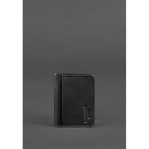 Кожаная обложка для ID-паспорта и водительских прав 4.1 черная с гербом