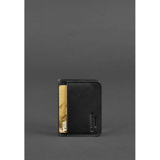 Кожаная обложка для ID-паспорта и водительских прав 4.1 черная с гербом