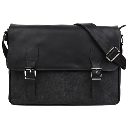 Шкіряна сумка через плече А4 для з канвас та крейзі хорс RAg-7022-3md TARWA