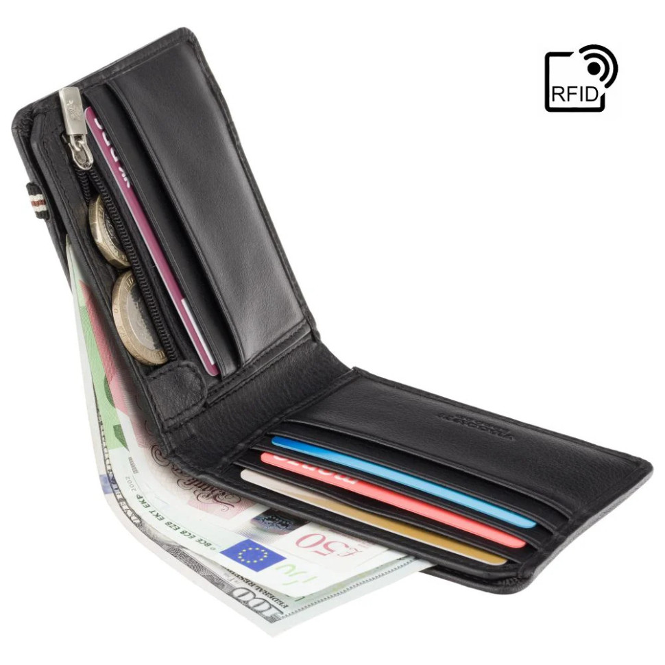 Портмоне мужское Visconti BN3 Segesta (Black)
