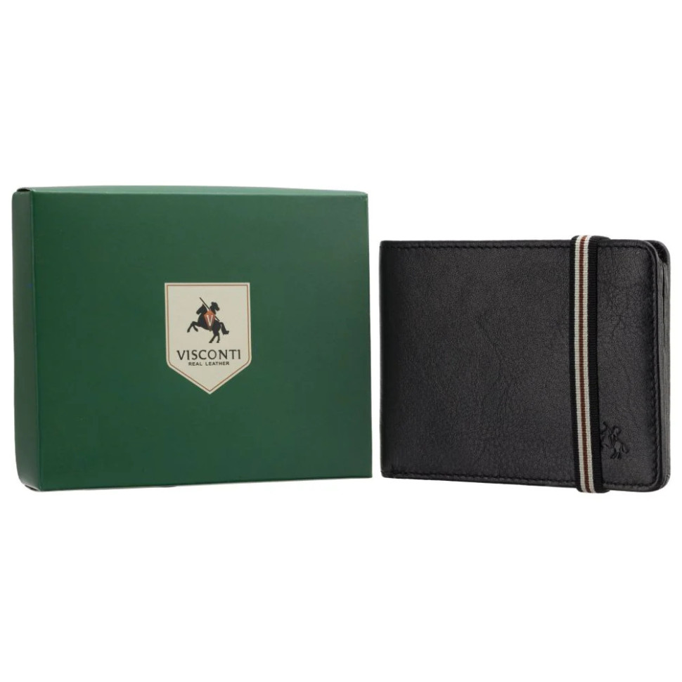 Портмоне мужское Visconti BN3 Segesta (Black)