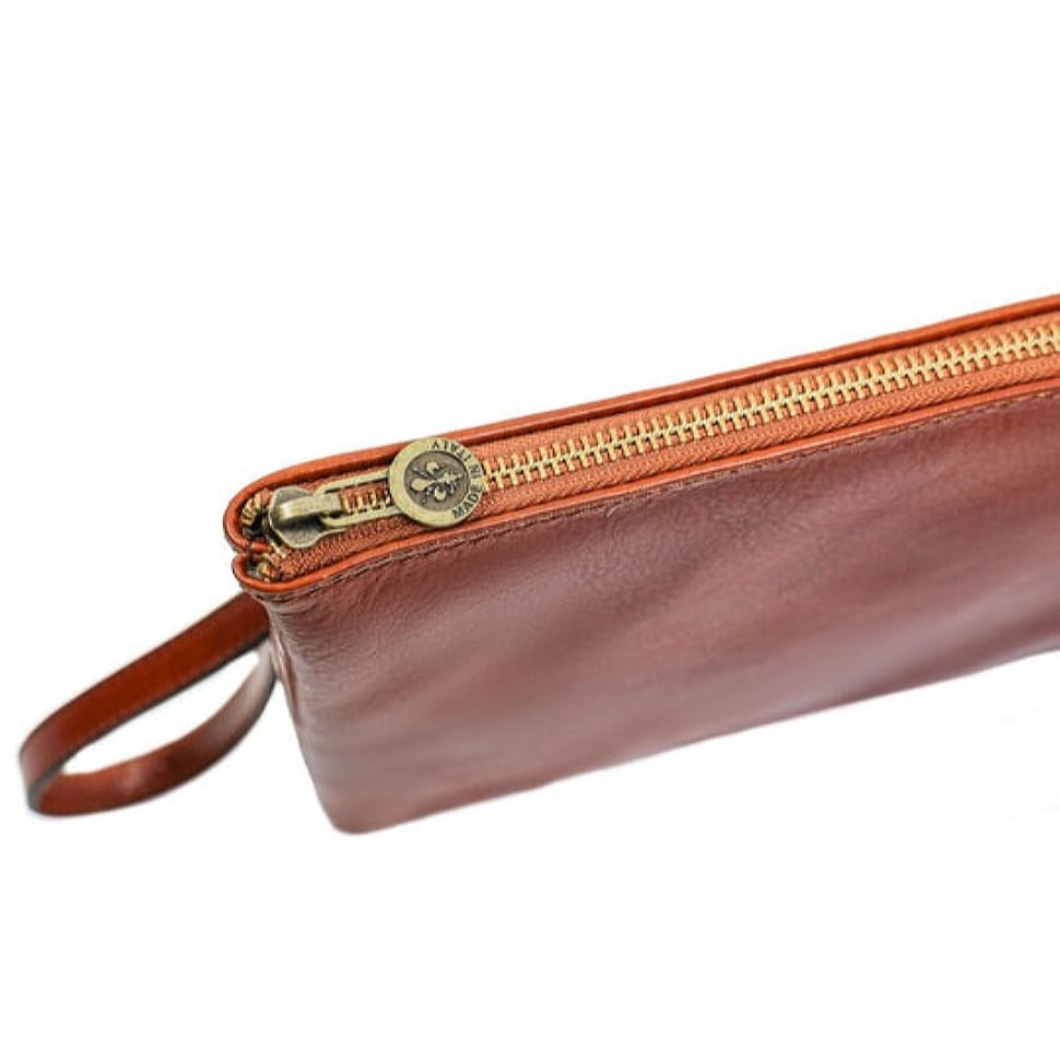 Великий шкіряний чоловічий клатч-гаманець - The Brothers Karamazov - Коньячно-коричневый колір - Time Resistance 5230601