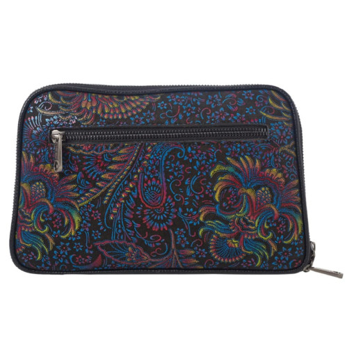 Сумка жіноча шкіряна Desisan 7310-995 сині квіти