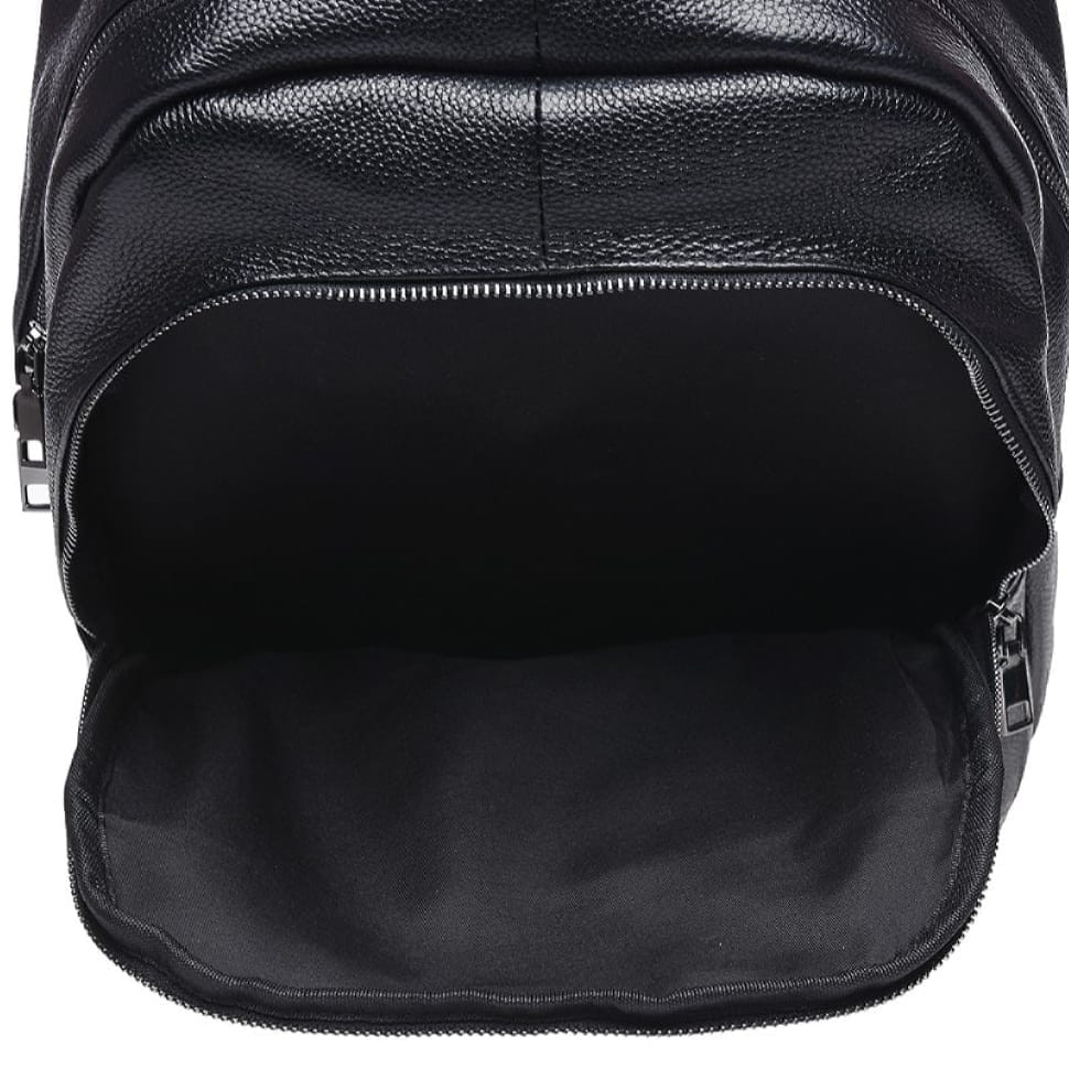 Чоловік шкіряний рюкзак Keizer k1336-black