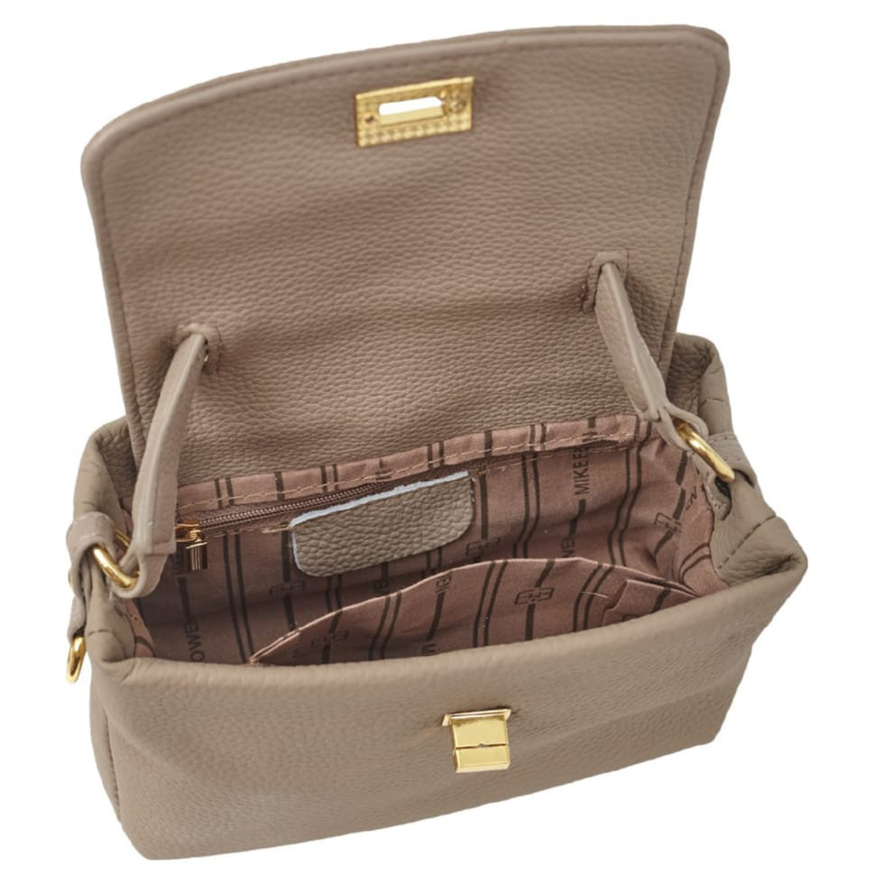 Сумка жіноча з натуральної шкіри MB90098taupe