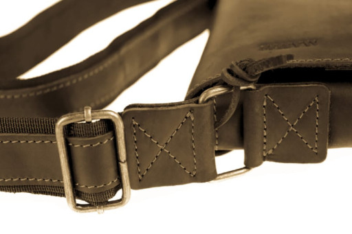 Сумка мужская кожаная на плечо SULLIVAN 354153(30) оливковая