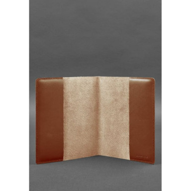 Leather cover for notebook 6.0 (soft book) light brown