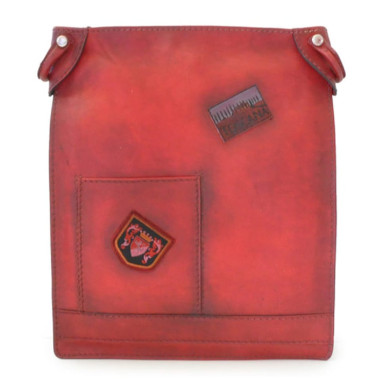 Pratesi BCL181 - Cross Body Bag Bakem in cow leather Bruce Cherry