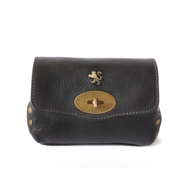 Pratesi BNE160 - S.Bernardo Clutche in cow leather Bruce Black