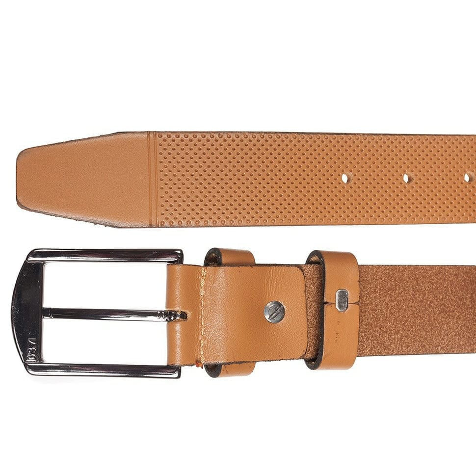 Ремінь шкіряний YSK класичний 3,5 см 2078-19 кава