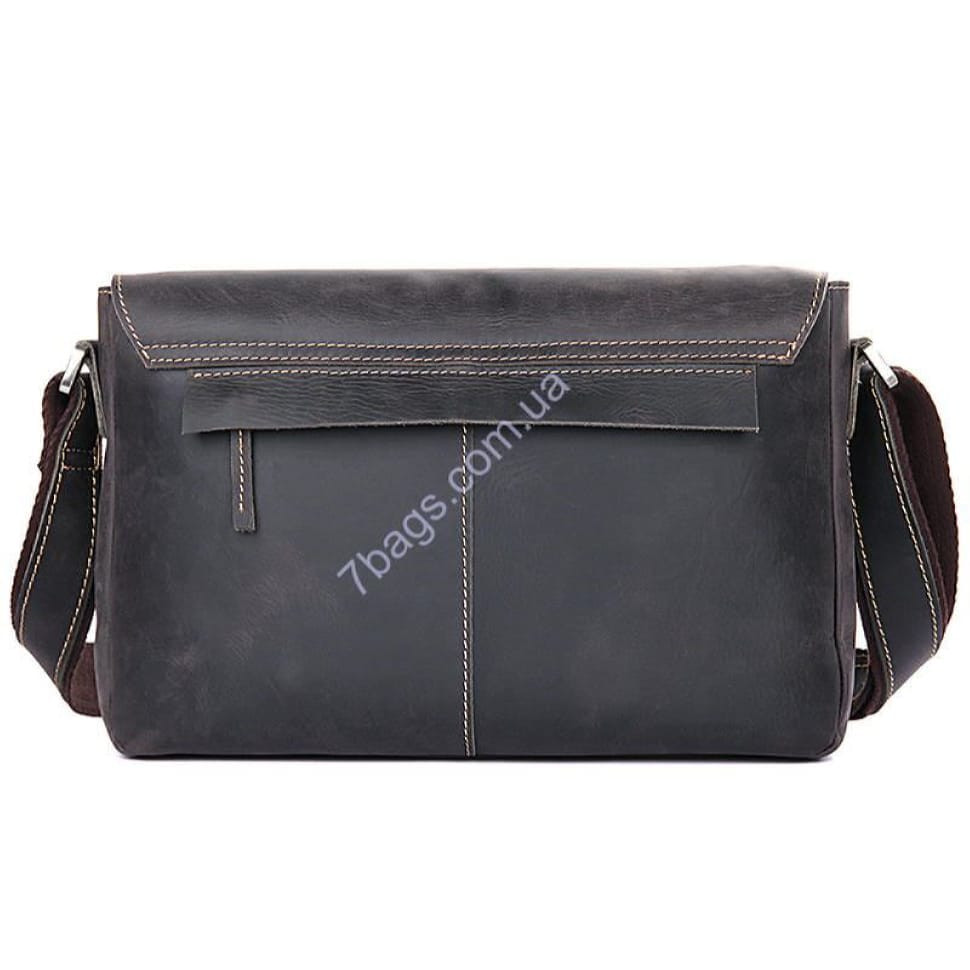 Якісна шкіряна сумка через плече, колір темно-коричневий, John McDee 6002J