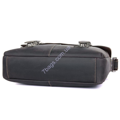 Якісна шкіряна сумка через плече, колір темно-коричневий, John McDee 6002J