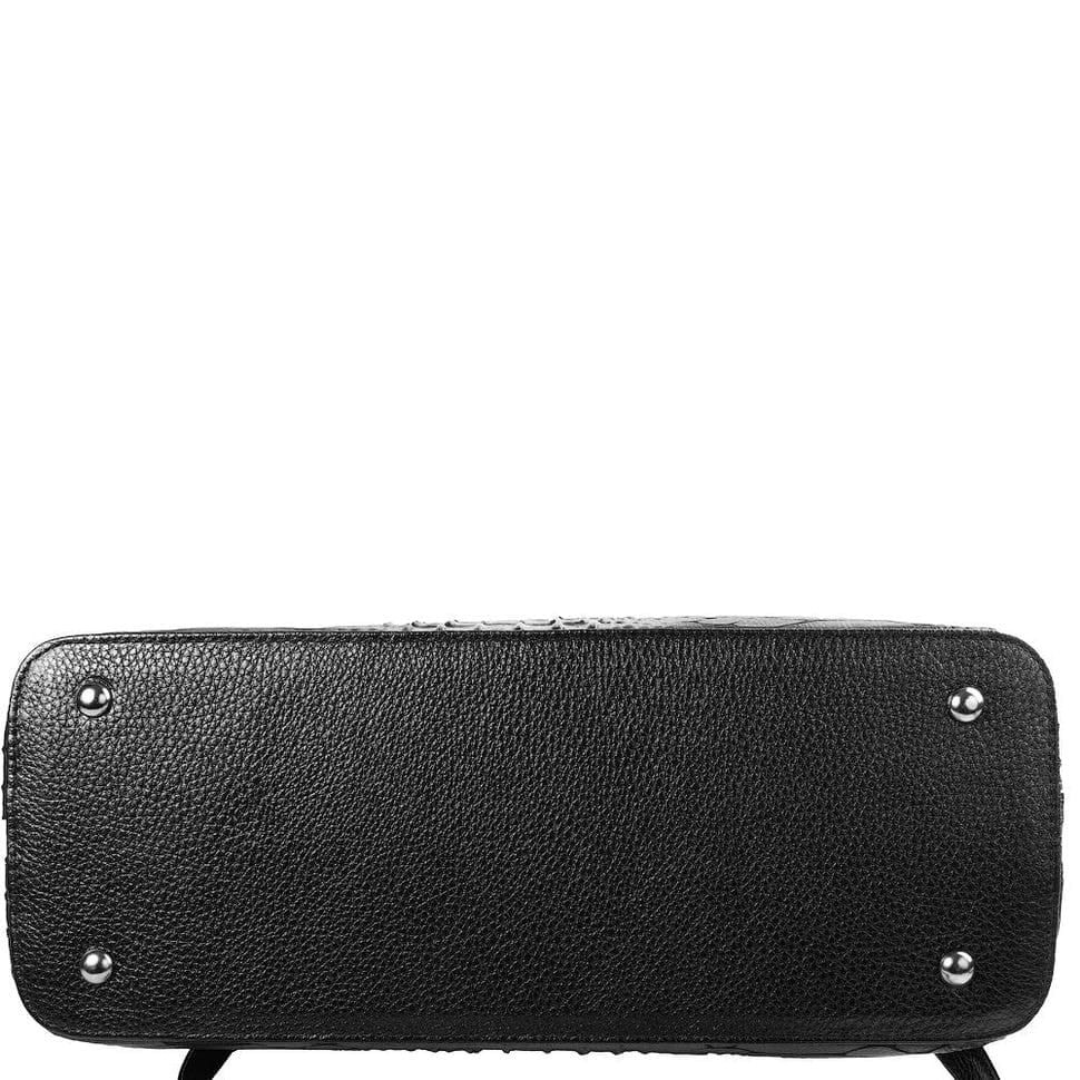 Сумка жіноча шкіряна Desisan 571-211 чорний пітон